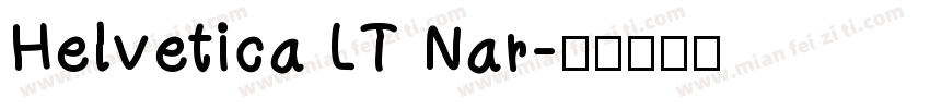 Helvetica LT Nar字体转换